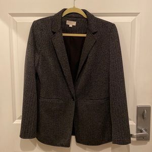 Loft black herringbone blazer.  Size 6